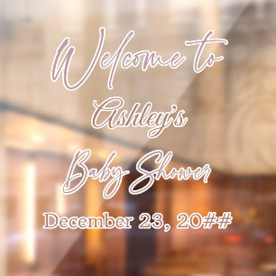 Vinilos Para Cristales Elegante guión caligráfico simple bohemio moderno