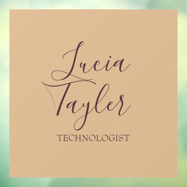 Vinilos Para Cristales Elegante guión de negocio rubio (Hoja 3)