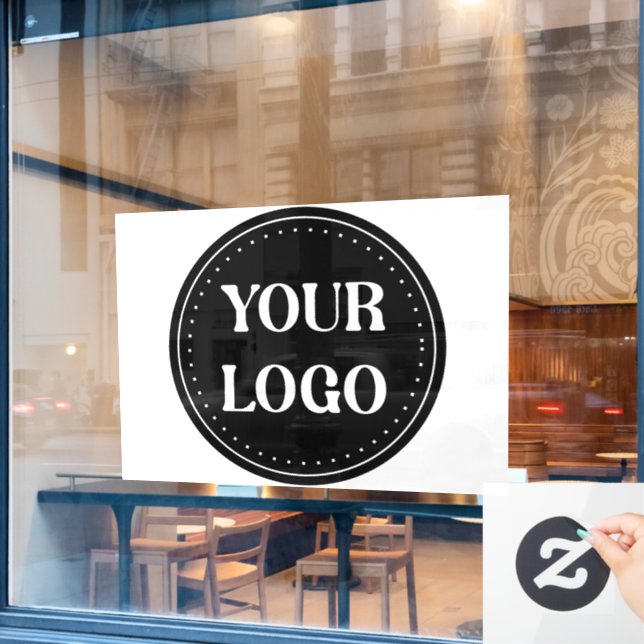 Vinilos Para Cristales elegante, moderno, refinado y editable.  (Ventana de cafetería)