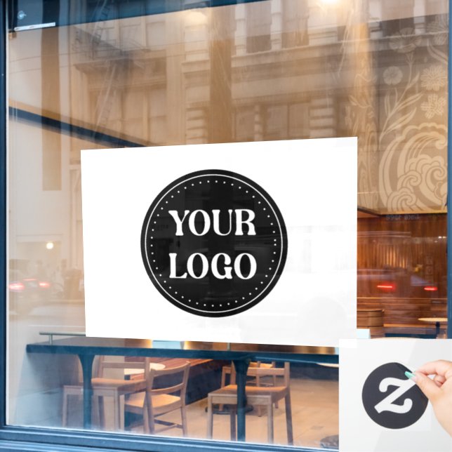 Vinilos Para Cristales elegante, moderno, refinado y editable. (Ventana de cafetería)