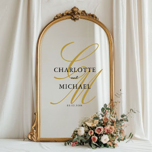 Vinilos Para Cristales Elegante, monograma, boda,