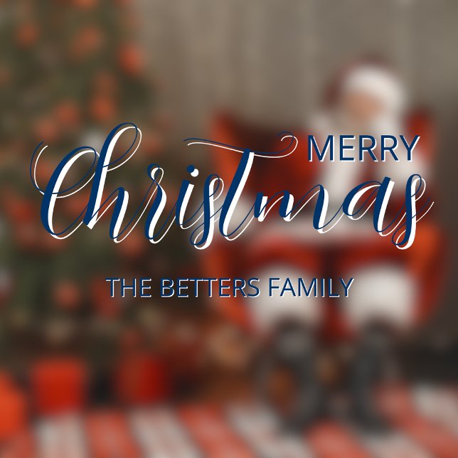 Vinilos Para Cristales Elegante Navidad Simple Azul Medianoche Limpio   (Subido por el creador)