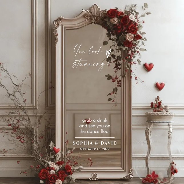 Vinilos Para Cristales Elegante signo de bienvenida de boda selfie Decal  (Subido por el creador)