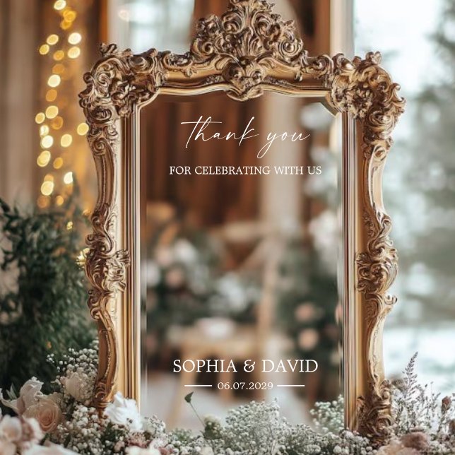 Vinilos Para Cristales Elegante signo de bienvenida de boda selfie Decal  (Subido por el creador)