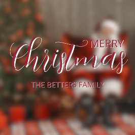 Vinilos Para Cristales Elegantes Navidades de Berry Sencillos y Limpios