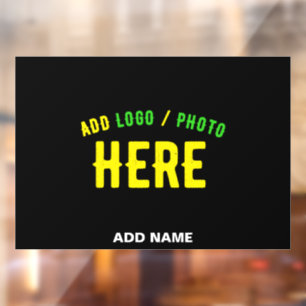 VINILOS PARA CRISTALES ELEGANTES PERSONALIZABLES NEGROS MODERNOS DE MARCA