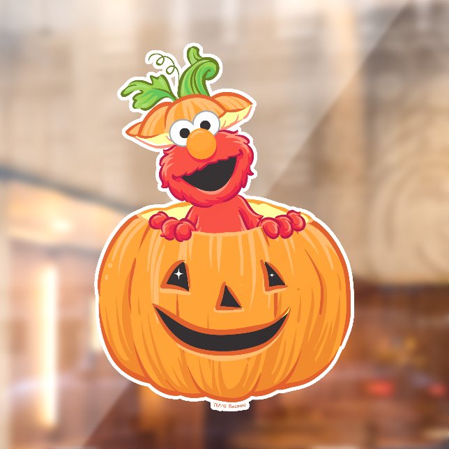 Vinilos Para Cristales Elmo | Jack-O-Lantern de Halloween (Hoja 2)