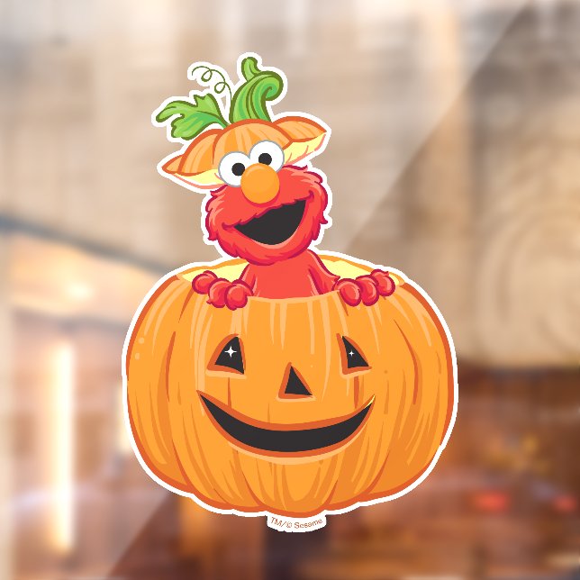 Vinilos Para Cristales Elmo | Jack-O-Lantern de Halloween (Hoja 2)