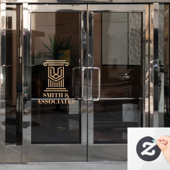 Vinilos Para Cristales Empresa de abogados Personalizado de negocios (Puerta de oficina)