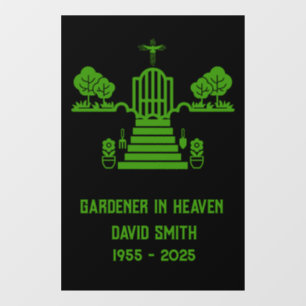 Vinilos Para Cristales En memoria Bereavement Gardener Funeral