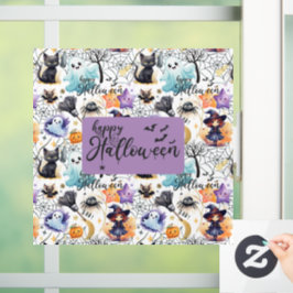 Vinilos Para Cristales Encantadora ventana de Halloween