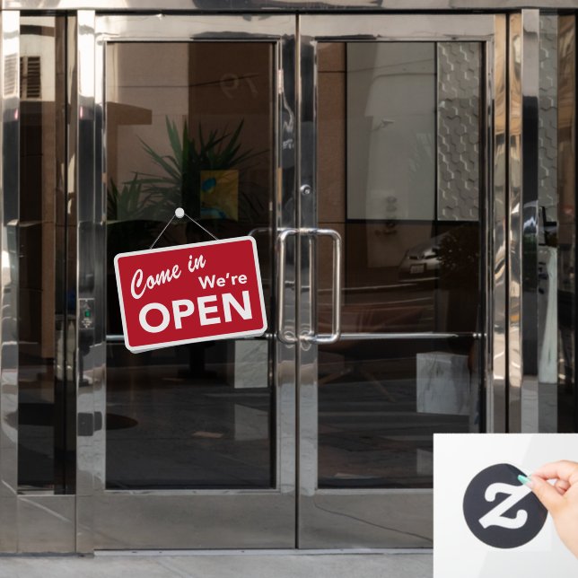 Vinilos Para Cristales Entrar Estamos Abiertos Negocio Tienda (Puerta de oficina)