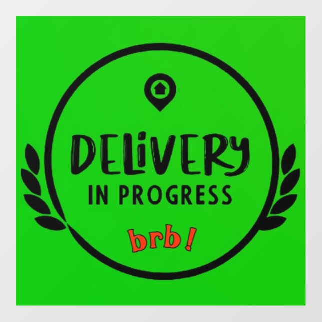 Vinilos Para Cristales Entrega de controlador Gig en el Rótulo de estacio (Hoja)