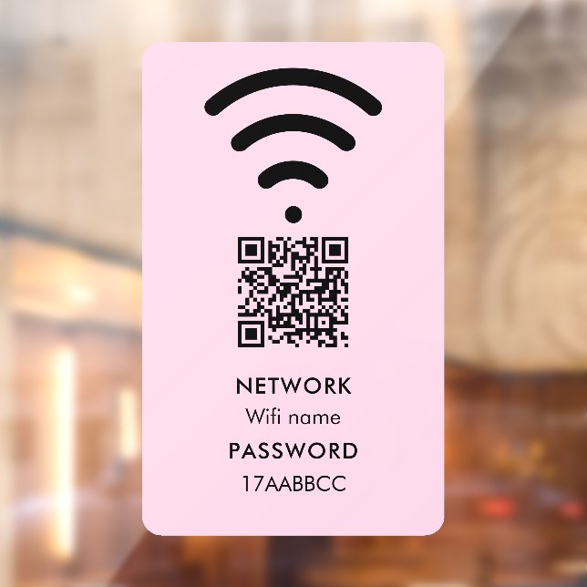Vinilos Para Cristales Escanear para Conectar Código QR de Red Wifi Moder (Hoja 2)