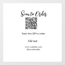 Escanear para ordenar escanear código QR añadir si