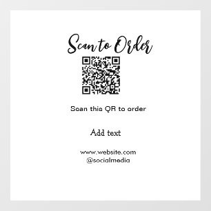 Vinilos Para Cristales Escanear para ordenar escanear código QR añadir si