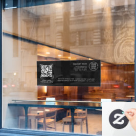 Vinilos Para Cristales Escaneo de Código QR | Logotipo Empresarial Profes