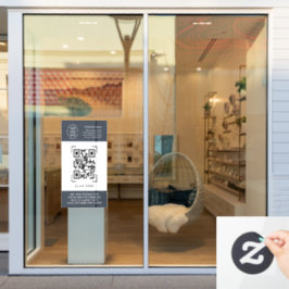 Vinilos Para Cristales Escaneo de Código QR | Logotipo Empresarial Profes