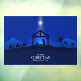 Vinilos Para Cristales Escena de la Natividad de los navidades