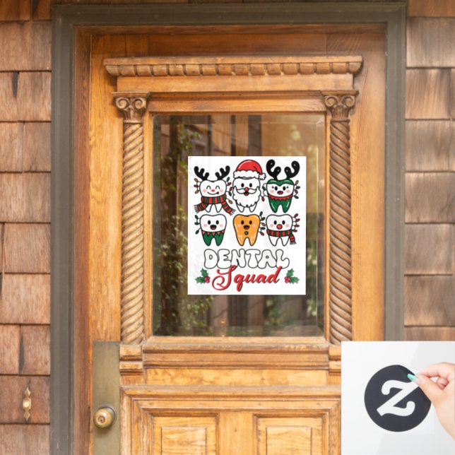 Vinilos Para Cristales Escuadrón dental (Puerta de casa)