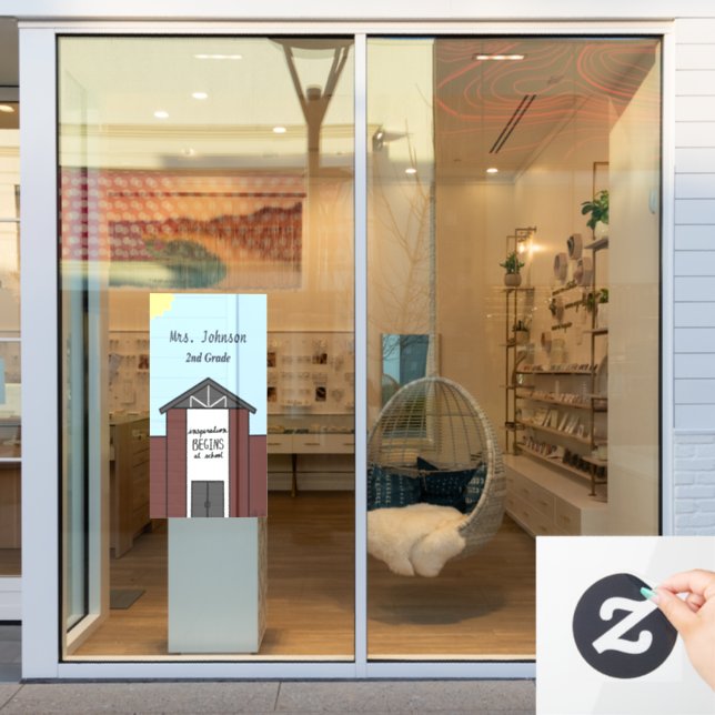 Vinilos Para Cristales Escuela de grado de personalizado (Ventana de la tienda)