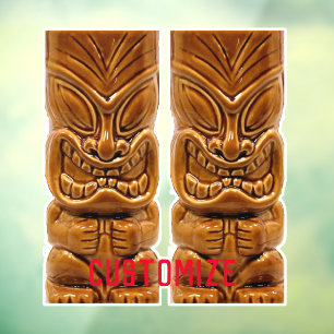 Vinilos Para Cristales Escultura de Tiki de oro Thunder_Cove 