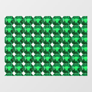Vinilos Para Cristales Esmeralda del patrón verde