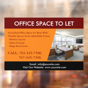 Vinilos Para Cristales Espacio De Office personalizado Para Dejar Llamar 
