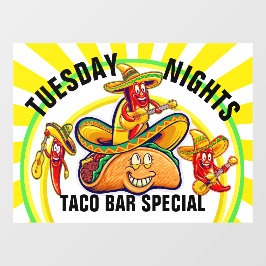 Vinilos Para Cristales Especiales Diarios del Restaurante