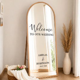 Vinilos Para Cristales Espejo Personalizado de Bodas | Espejo Elegante de
