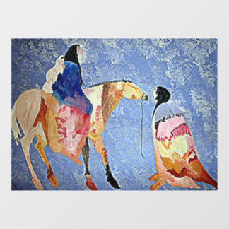 VINILOS PARA CRISTALES ESTADOUNIDENSES NATIVOS CON CABALLO Y BOLSILLAS 2