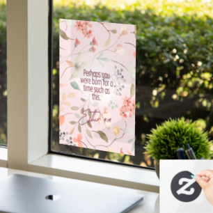 Vinilos Para Cristales Ester 4:14 Arte de versículos de la Biblia cristia