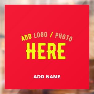 VINILOS PARA CRISTALES ESTILIZADO MODERNO PERSONALIZABLE ROJO VERIFICADO
