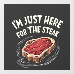 Vinilos Para Cristales Estoy aquí para los amantes de la carne de carne d