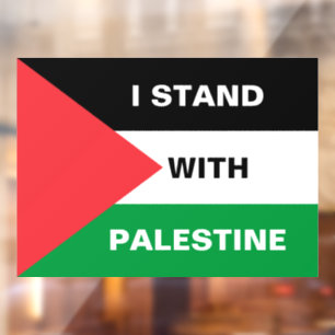 Vinilos Para Cristales Estoy de acuerdo con el texto de Palestina persona