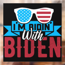 Vinilos Para Cristales Estoy Ridin con Biden