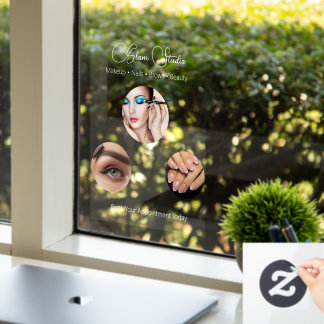 Vinilos Para Cristales Estudio de Belleza Profesional de Belleza Moderna