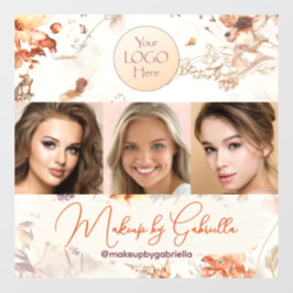 Vinilos Para Cristales Estudio de Maquillaje Fotográfico con Logo de Letr