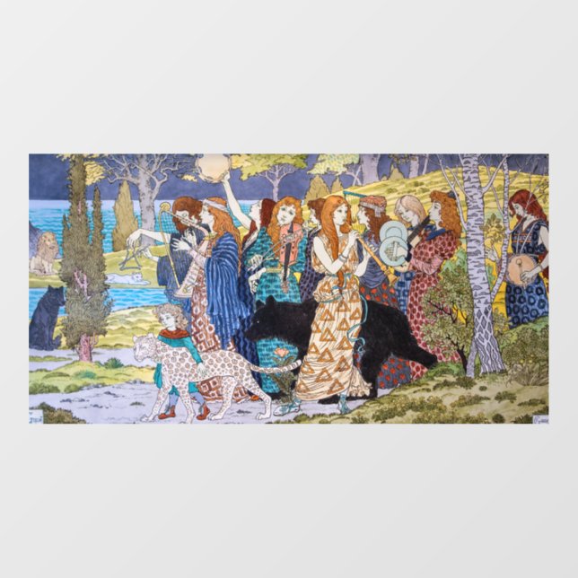 Vinilos Para Cristales Eugene Grasset - Panel decorativo de armonía (Hoja)