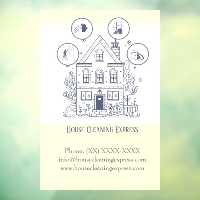 Vinilos Para Cristales Express de limpieza de la casa (Hoja 3)