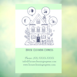 Vinilos Para Cristales Express de limpieza de la casa