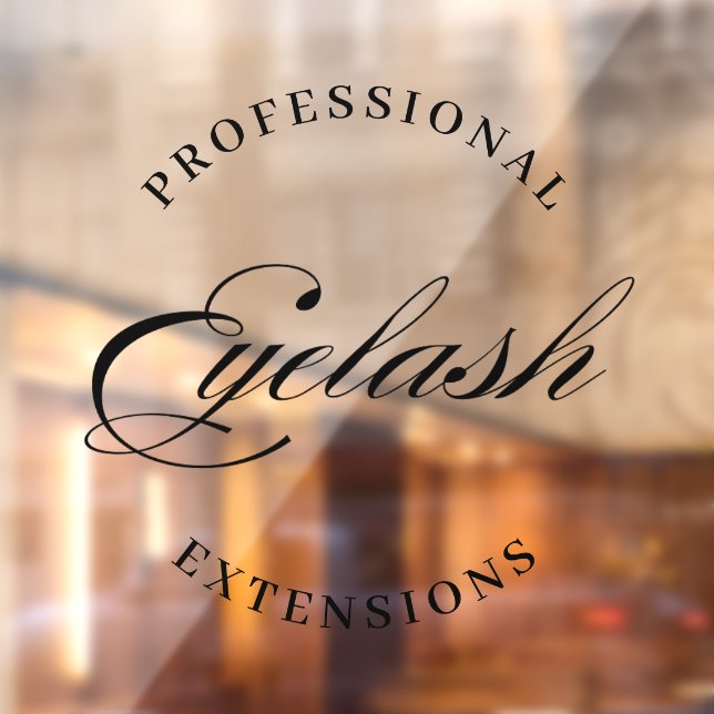 Vinilos Para Cristales extensiones de pestañas profesionales minimalistas (Hoja 2)