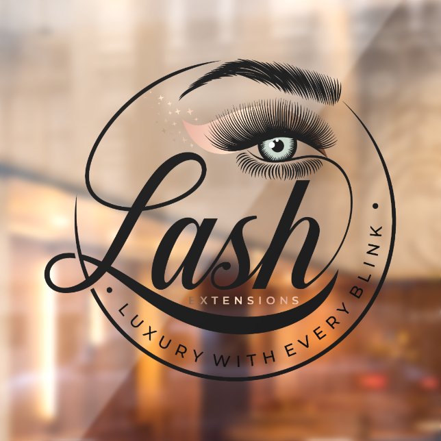 Vinilos Para Cristales Extensiones Eyelash de lujo genéricas Salon Spa (Hoja 2)