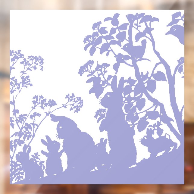 Vinilos Para Cristales Familia de conejos (Hoja 2)