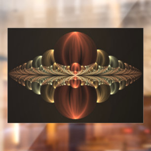 Vinilos Para Cristales Fantasía Construcción Brillante Resumen Arte Fract