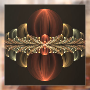 Vinilos Para Cristales Fantasía Construcción Brillante Resumen Arte Fract