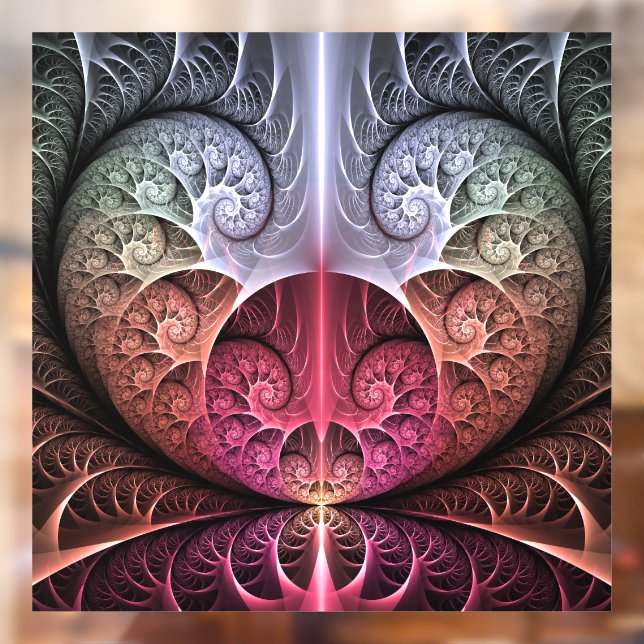 Vinilos Para Cristales Fantasía irreal abstracta arte fractal (Hoja 2)