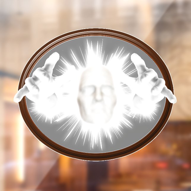 Vinilos Para Cristales Fantasma 3D saliendo de Halloween espejo (Hoja 2)