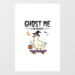Vinilos Para Cristales Fantasma Me Estoy Ocupado Halloween Ganso Skateboa