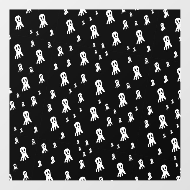 Vinilos Para Cristales Fantasmas oscuros de Halloween (Hoja)